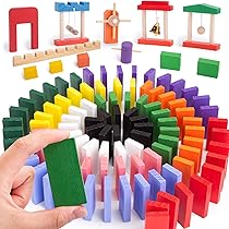 Amazon.com: BigOtters Extra Large Domino Blocks Set for Kids